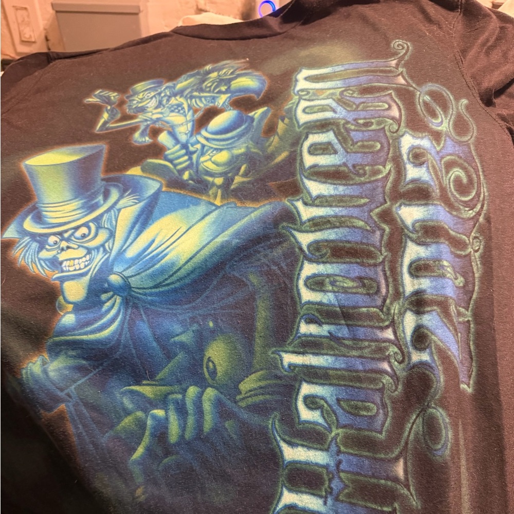 Haunted Mansion Graphic Tee - Black-Size Med